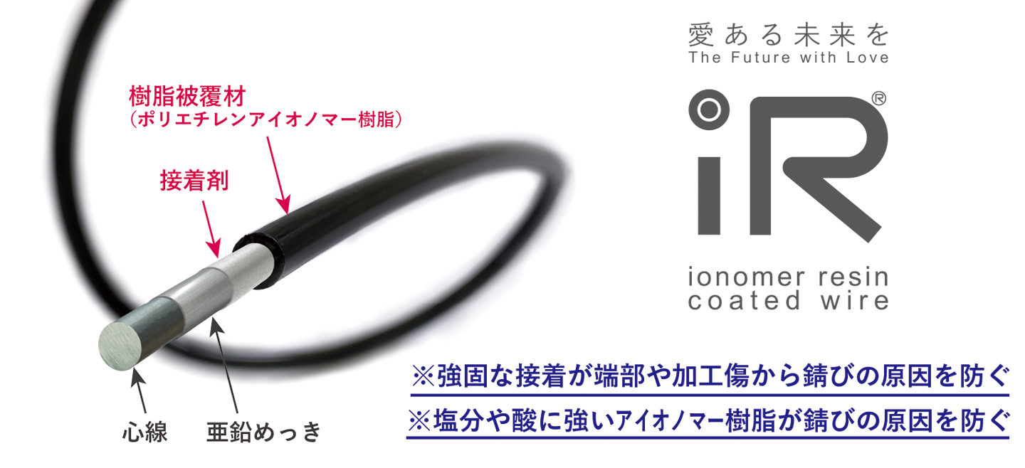 愛ある未来を　The Future with Love. iR ionomer resin coated wire